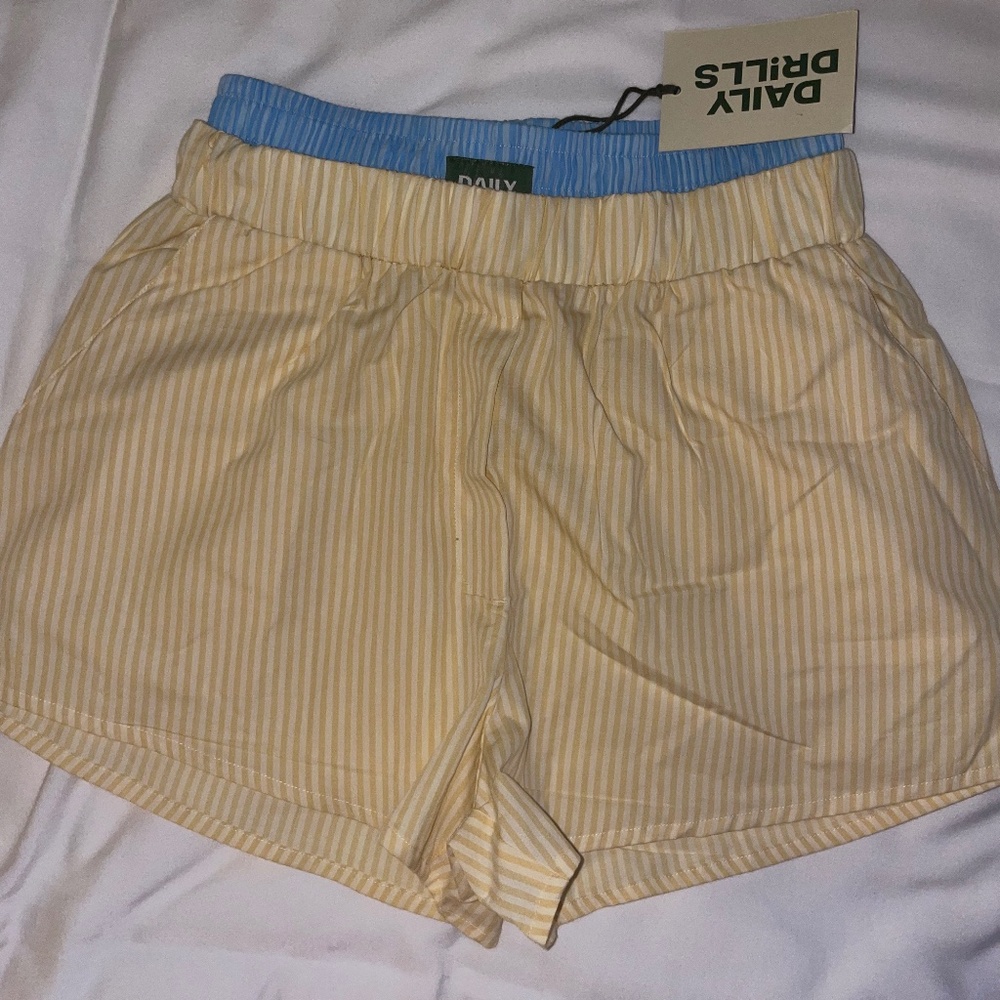 Daily Drills double strap poplin yellow stripe XS/S